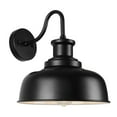thumbnail image 1 of Lámpara solar para granero Diyel RZSR007, LED negra, 3000 K, para exteriores, 1 of 9
