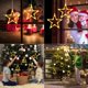 thumbnail image 5 of Luces navideñas con forma de estrella LED, guirnalda de luces para ventanas, funciona con pilas y con ventosas, color blanco cálido, 5 of 6