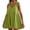 Green, variant on Women Summer Sleeveless Mini Dress, Casual Loose Sundress with Pocket, Pleated V-Neck Flow Beach Dress for Outdoor Activities and Daily Wear