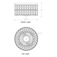 thumbnail image 4 of C Cattleya  2-Light Incandescent Crystal Flush Mount Ceiling Light Fixture, 4 of 5