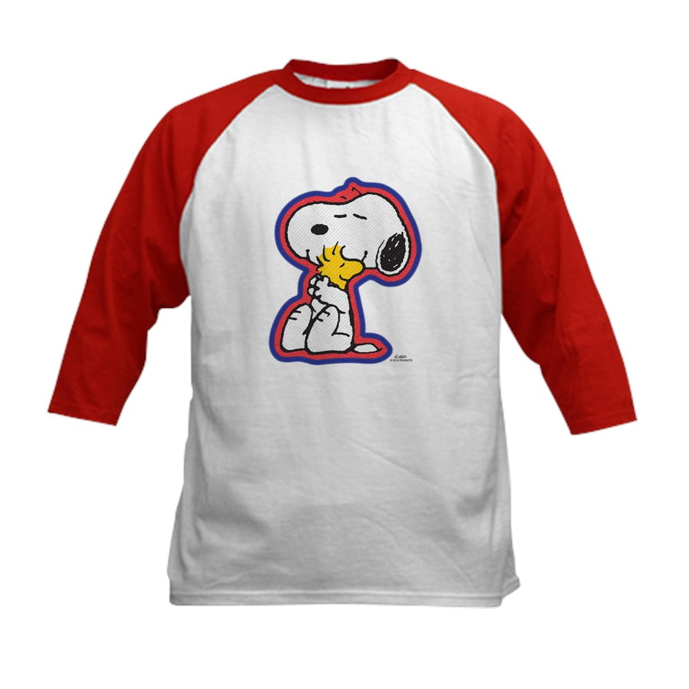 CafePress Peanuts Flair Snoopy And Woodstock Baseball Jersey Kids