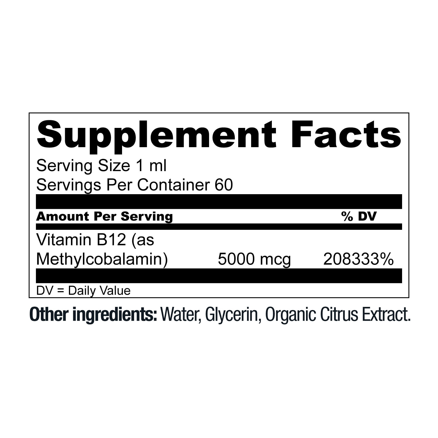 Live Conscious Vegan B12 Sublingual Drops, 5000 mcg, 60 Servings