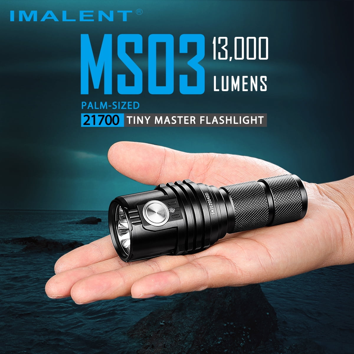 IMALENT MS03 EDC Powerful Flashlight 13000 Lumen Cree XHP70.2 LED