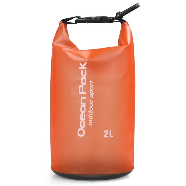 Sac à Dos Étanche Pliable en PVC 2 L / 5 L / 10 L / 15 L / 20 L pour Natation, Rafting, Kayak, Bateau, Pêche, Sac de Rangement