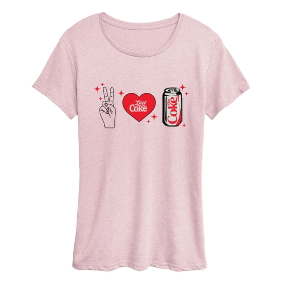 Coca-Cola - Peace Love And Diet Coke - Women's Short Sleeve Graphic T-Shirt