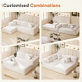 thumbnail image 5 of Homall 108" Sectional Sofa Boneless Cloud Couch with L-Shape Chaise Modular Sofa Couch with Deep Seat No Assembly for Living Room,Studio,Apartment,Chenille Beige, 5 of 9