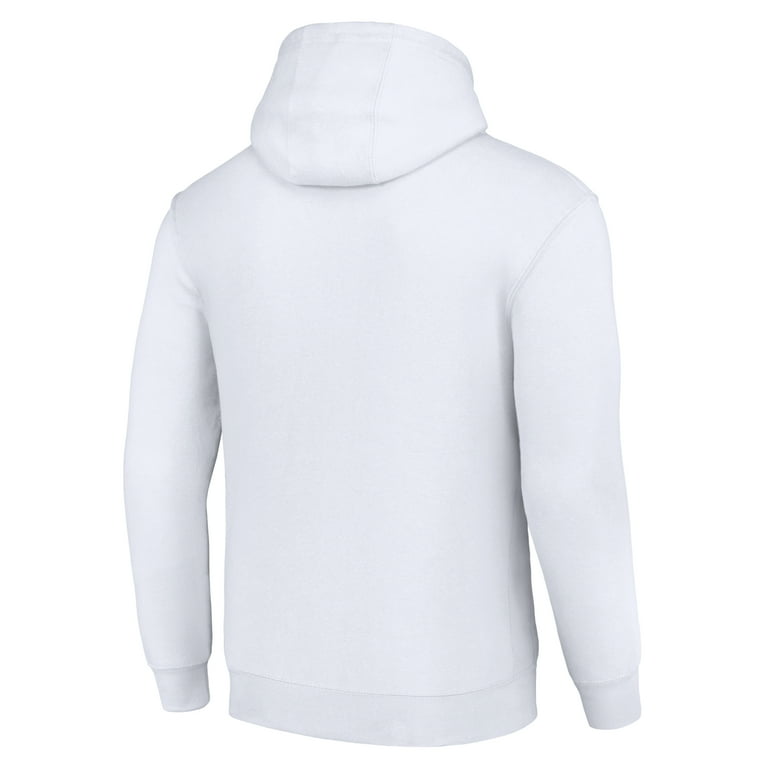 Men's Starter White Buffalo Sabres Retro Graphic Pullover Hoodie