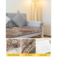 thumbnail image 4 of Vintage Boho Couch Cushion Covers Stretch, Washable Sofa Seat Covers Individual Seat Cushion Sofa Slipcovers Modern Geometric Aesthetics Abstract Art Couch Cover Furniture Protector L-1PCS, 4 of 7