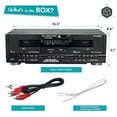 thumbnail image 2 of PYLE PT649D - Dual Cassette Deck - Double Cassette Tape System for Audio Mixtape Recording, CrO2 Tape Selector, High-Speed Dubbing, Rack Mount, 2 of 6