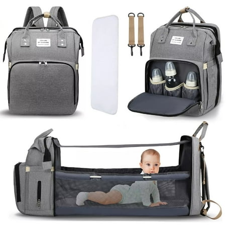 Diaper Bag - On Sale Today! Baby Diaper Bag Backpack, Multifunction Waterproof Baby Bag For Mom With Usb Charging Port, Large Capacity, Baby Shower Gifts, Gray