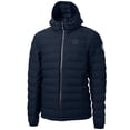 thumbnail image 2 of Men's Cutter & Buck Navy Georgetown Hoyas Mission Ridge Repreve Eco Insulated Puffer Full-Zip Jacket, 2 of 3