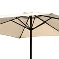 thumbnail image 4 of Open Box Four Seasons Courtyard 9' Naples Patio Umbrella, Natural Fabric Color, 4 of 6