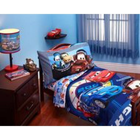 Disney Cars Max Rev 4 Piece Toddler Bed Bedding Set Walmart Com
