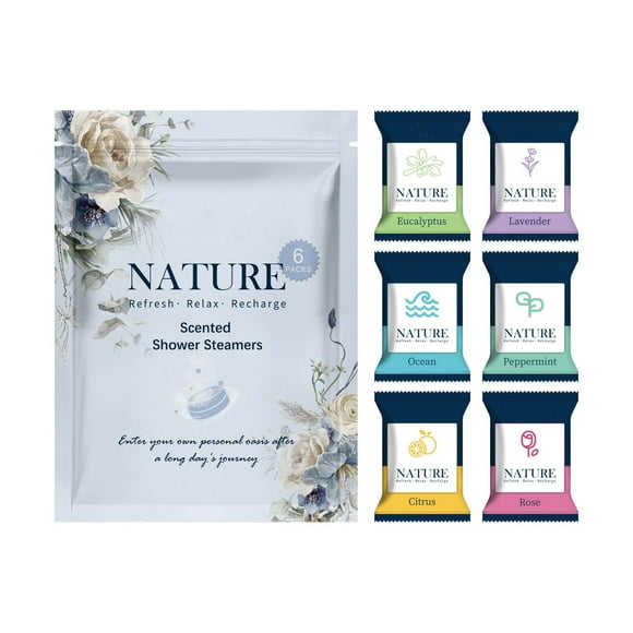 HHBEAUTY Shower Steamers, 6 Packs Set Shower Bombs Tablets with 6 Fragrances for Self-Care & Relaxation, Personal Care and Birthday Presents