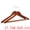 Retro, variant on Unique Bargains 2Pcs Wood Durable Space Saving Home Clothes Hangers Natural