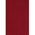 thumbnail image 2 of Indoor/Outdoor Solid Red Area Rug, Braided Textured Design, 4Ft. X 4Ft. Round Reversible Carpet, 2 of 2