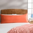 thumbnail image 2 of Mainstays by Becky G. & Alejandra Satin Body Pillow Cover, Orange, 2 of 6