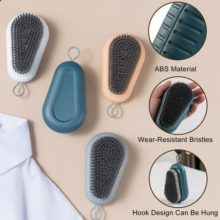 

Hesroicy 2Pcs Shoe Brush Multifunctional Deep Cleaning Soft Bristles Household Laundry Cleaning Brush for Daily Use