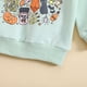 thumbnail image 3 of Gibobby Playeras Deportivas Niños pequeños bebés niñas niños otoño invierno cálido Halloween animados estampado manga larga Tops ropa para niños(Glauco, 12-18 Meses), 3 of 5