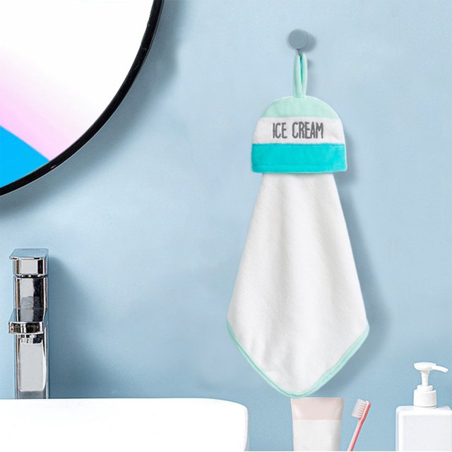 TIMIFIS Greaseproof Matting Paper Small Fresh Hanging Hand Towel Kitchen Bathroom Thickened Soft Apply Hand Towel Water-Absorbent Dry Handkerchief Cute Kitchen Gadgets