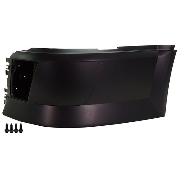 Bumper End Compatible with 2004 Volvo VN 2004-2014 VNL Front, Left Driver Plastic Painted Black