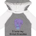 thumbnail image 4 of Inktastic I Love My Great Grandma Elephant Boys Long Sleeve Baby Bodysuit, 4 of 5