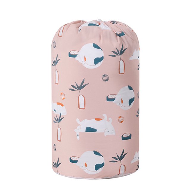 CAROOTU Laundry Bag Large Capacity Cute Animals Drawstring Closure Storage Bag Basket