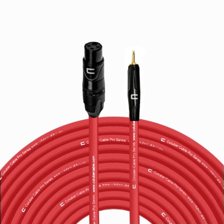 Coluber Cable Unbalanced XLR Female Cable to 3.5 TS Male - 3-Pin Connector