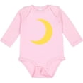 thumbnail image 3 of Inktastic Cute Yellow Moon Boys or Girls Long Sleeve Baby Bodysuit, 3 of 5