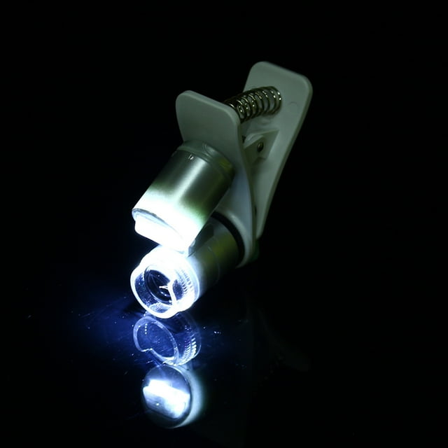Magnificador de Microscopio LED de Lente de Lente de Lente MÓVIL 60X LUPA DE LUPA