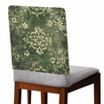 thumbnail image 2 of Green Light Yellow Boho Chair Covers Set of 1 Ethnic Oriental Floral Chair Back Covers Stretch Removable Washable Slipcovers Protector for Dining Room Kitchen Party Decor, 2 of 5