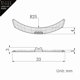 thumbnail image 3 of Pads para lifting de pestañas BLACK WINGS de silicona reutilizables, 1 par, 3 of 9