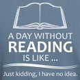 thumbnail image 3 of CafePress - Book Lover Gifts A Day Without Reading Is Like.. - Mens Comfort Colors Shirt, 3 of 5