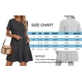 thumbnail image 6 of MOSHU Crew Neck Dresses for Women Short Sleeve Women Dresses Casual Swing Babydoll Midi Dress with Pockets, 6 of 12