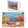 thumbnail image 4 of 1000 Pieces Puzzles for Adults, Amusement Park Jigsaw Puzzle for Adults , Challenging Activity Game Gift for Family Friends Men Women Seniors 30x20 in, 4 of 8