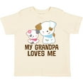 thumbnail image 3 of Inktastic My Grandpa Loves Me Girls Girls Toddler T-Shirt, 3 of 5