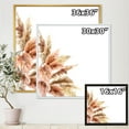 thumbnail image 4 of Designart 'Exotic Dry Pampas Grass On White Background' Traditional Framed Canvas Wall Art Print, 4 of 5