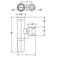 thumbnail image 3 of TACO Marine F16-2600POL-1 Stainless Steel Adjustable Rod Holder - Fits 7/8" and 1" Tube, 3 of 4
