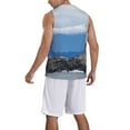 thumbnail image 2 of Naloa Lighthouse On The Waters Basketball Jersey Reversible Men's Mesh Athletic Sports Shirts Training Practice S-4XLXX-Large, 2 of 6