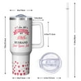 thumbnail image 3 of 1pc Gift for wife 40oz Tumbler with Straw & Handle - Insulated Stainless Steel Cup | Holiday Gift for Man Women (Christmas, Valentine's, Birthday), 3 of 5