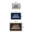 thumbnail image 5 of Signs ByLITA Classic Framed Private Residence Sign (Ivory/Dark Brown) - Large, 5 of 6