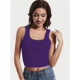 thumbnail image 6 of Women's Sleeveless Racerback Crop Tank Top Camisole Backless Scoop Neck Shirts, 6 of 6