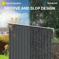 thumbnail image 5 of Aiho 8’ x 6’ FT Outdoor Storage Shed Clearance with Sliding Doors for Garden - Gray, 5 of 9
