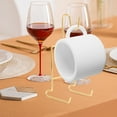 thumbnail image 4 of CRAFTHROU 2Ud Soporte Para Tazas De Café De Hierro Dorado Organizador Para Countertop Cocina, 4 of 8