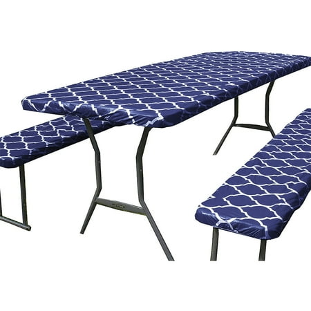 

Goory Elastic Rectangle Decorative Tablecloth Luxury Party Washable Tablecloths Geometric Home Decor Outdoor Table Cloths