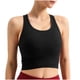 thumbnail image 1 of Tops Verdes Oscuros para las Mujeres Alta Elasticidad Nervadura sin Costuras Top Deportivo con Acolchado, Tops de Punto Blanco para las Mujeres, 1 of 9