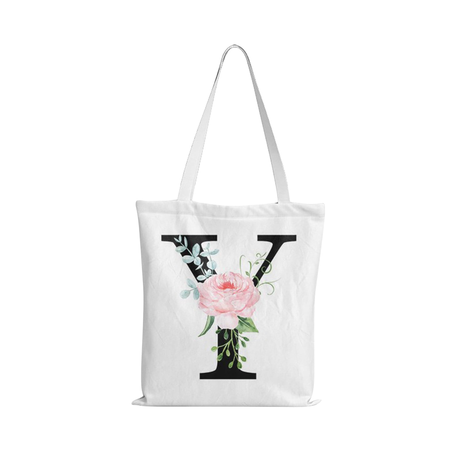 Clearance Items! WQQZJJ Organization And Storage Monogram Canvas Cosmetic  Bag, Christmas Personalized Birthday Gift, Floral Initial Tote Card,  Friends