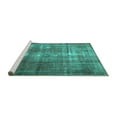 thumbnail image 2 of Ahgly Company Machine Washable Indoor Rectangle Persian Turquoise Blue Traditional Area Rugs, 7' x 9', 2 of 4
