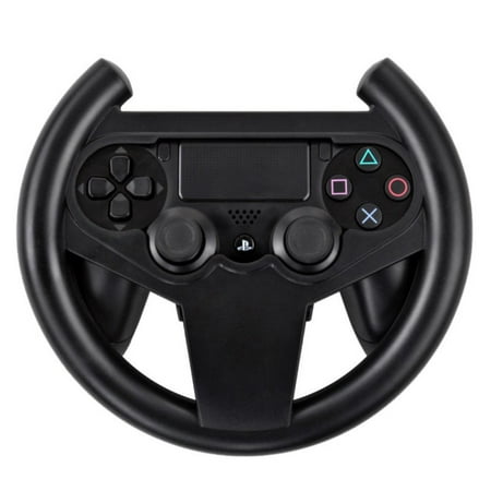 PS4 Gaming Racing Steering Wheel - Gamepad Joypad Grip Controller for Sony Playstation 4 PS4 Black