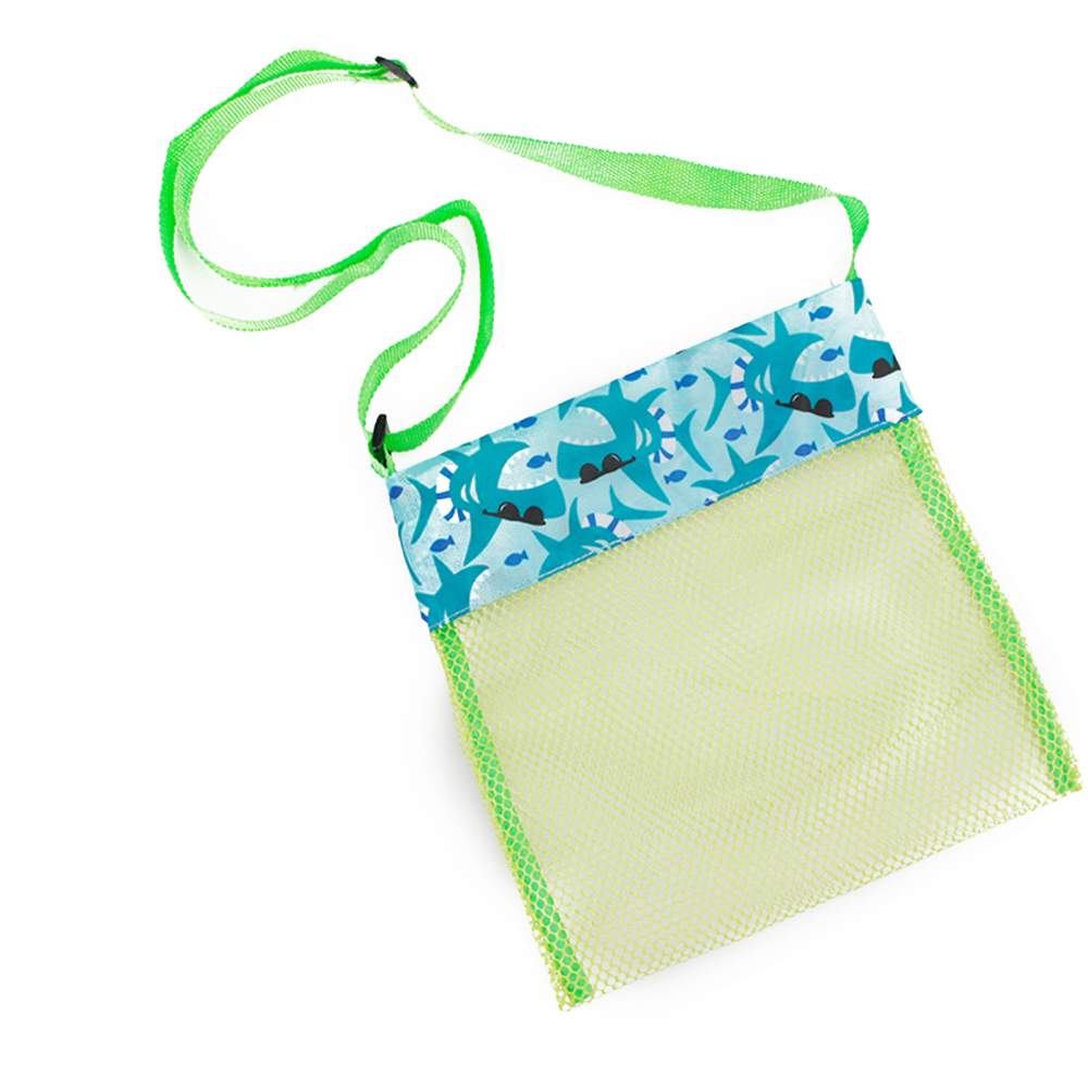 Mesh Beach Shell Bags Sea Shell Bags Kids Folding Sand Away Mesh Net